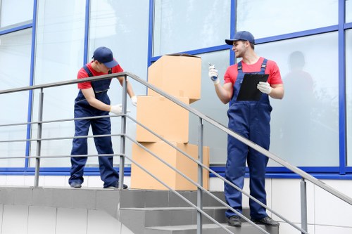 Local office removals team handling central London access challenges