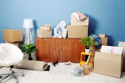 Commercial moving team planning a business relocation in Pimlico