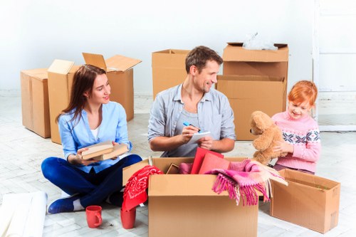 Professional removals vehicle and equipment used for lawful transport and disposal
