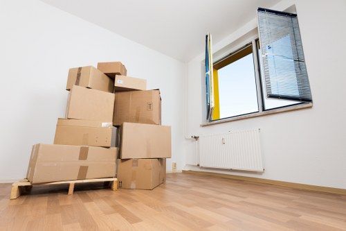 Moving van and boxes for a transparent Pimlico removals quote