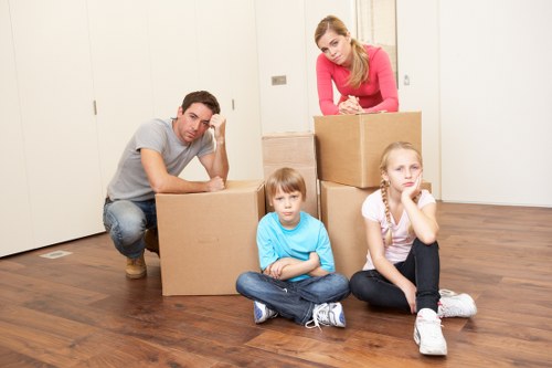 Careful loading of boxes and furniture into a van for a local Pimlico removal
