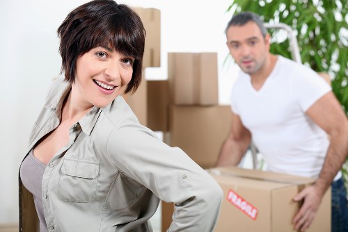 Packing and loading household items for a Pimlico removal