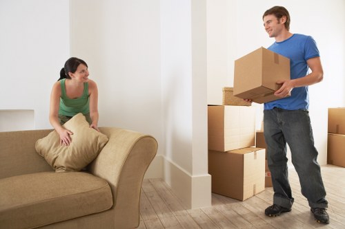 Careful box labelling and wrapping during a local move in Pimlico
